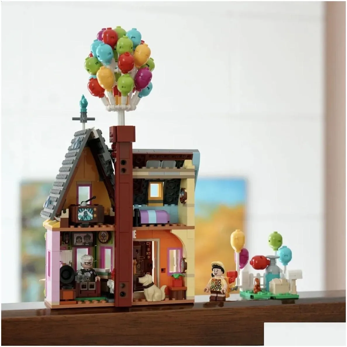 Blocks City Expert Flying Balloon Up House Compatible 43217 Tensegrity Sculptures Modular Building Blocks Bricks Friends Toy For Kids