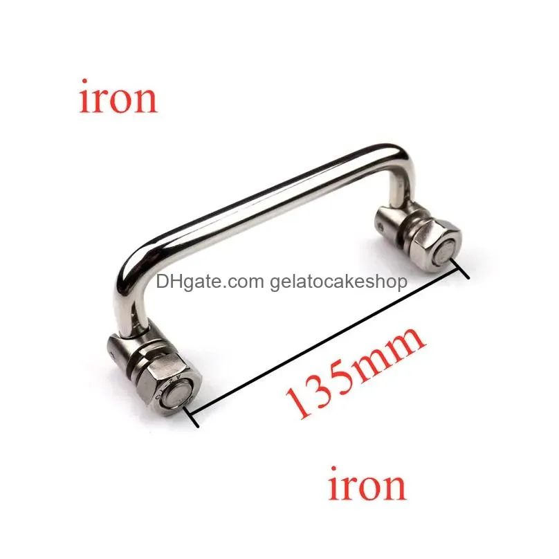 stainless or iron industrial handle u-shape folding toolbox spring handle suitcases equipment knobs household hardware