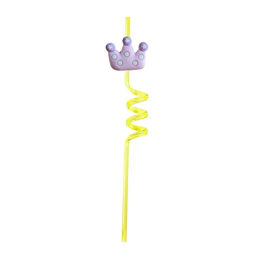 flower 2 12 themed crazy cartoon straws drinking for kids pool birthday party new year christmas favors supplies decorations reusable plastic straw
