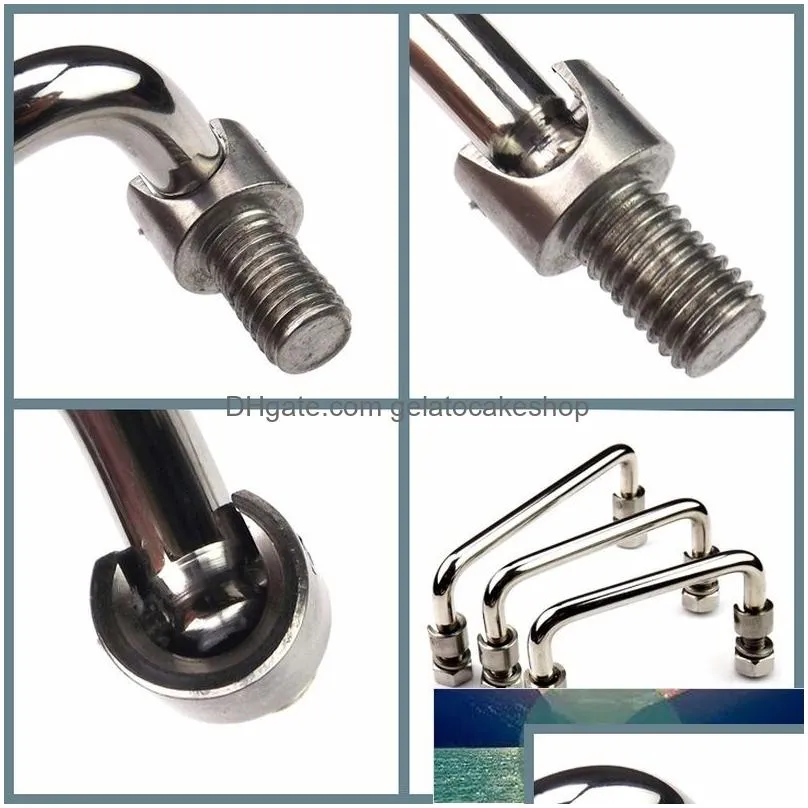 stainless or iron industrial handle u-shape folding toolbox spring handle suitcases equipment knobs household hardware