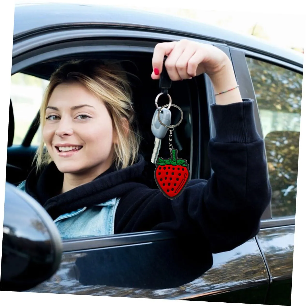 red keychain key ring for women goodie bag stuffers supplies pendant accessories bags keyring suitable schoolbag school backpack shoulder charm keyrings