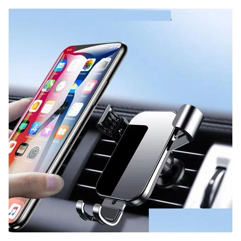 car holder phone stand air outlet mobile navigation metal drop delivery othuc