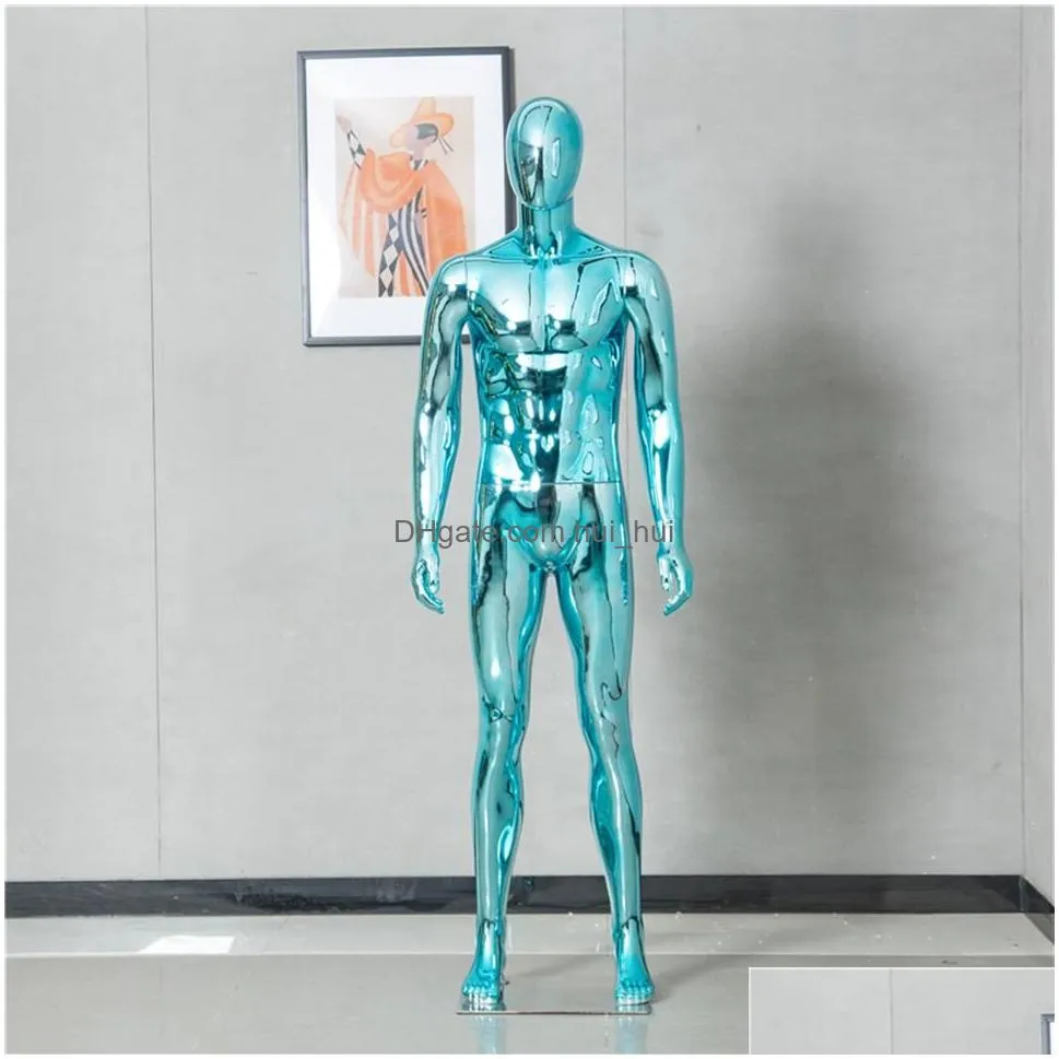 fashion nice colorful mannequin electroplated male model customized for display302e