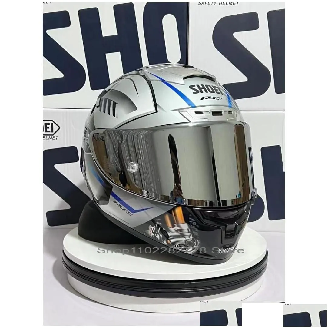 motorcycle helmets shoei x14 helmet x-fourteen yzf-r1m special edition sier fl face racing casco de motocicleta drop delivery automobi