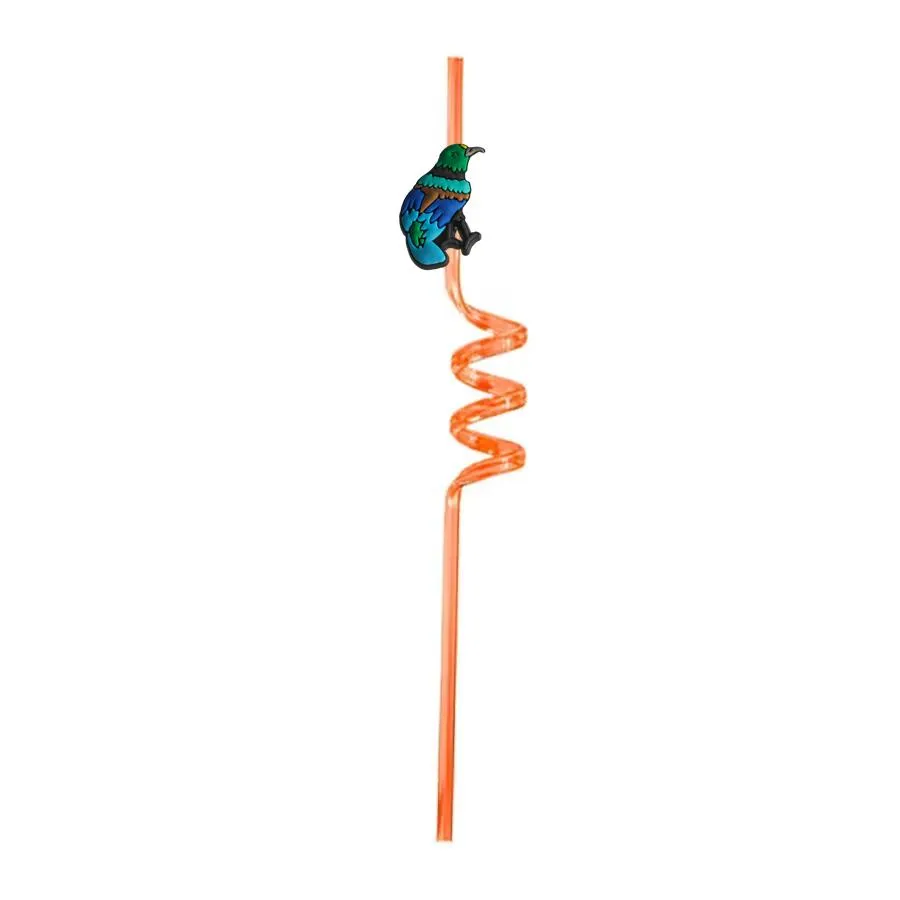 bird themed crazy cartoon straws drinking for kids pool birthday party christmas favors goodie gifts girls plastic childrens reusable straw