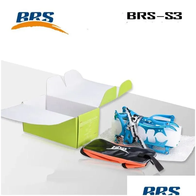 BRS Ice Crampons Aluminium Alloy Ultralight Fourteen Teeth Bundled Gripper Climbing High Altitude Slipresistant Cramp 231229