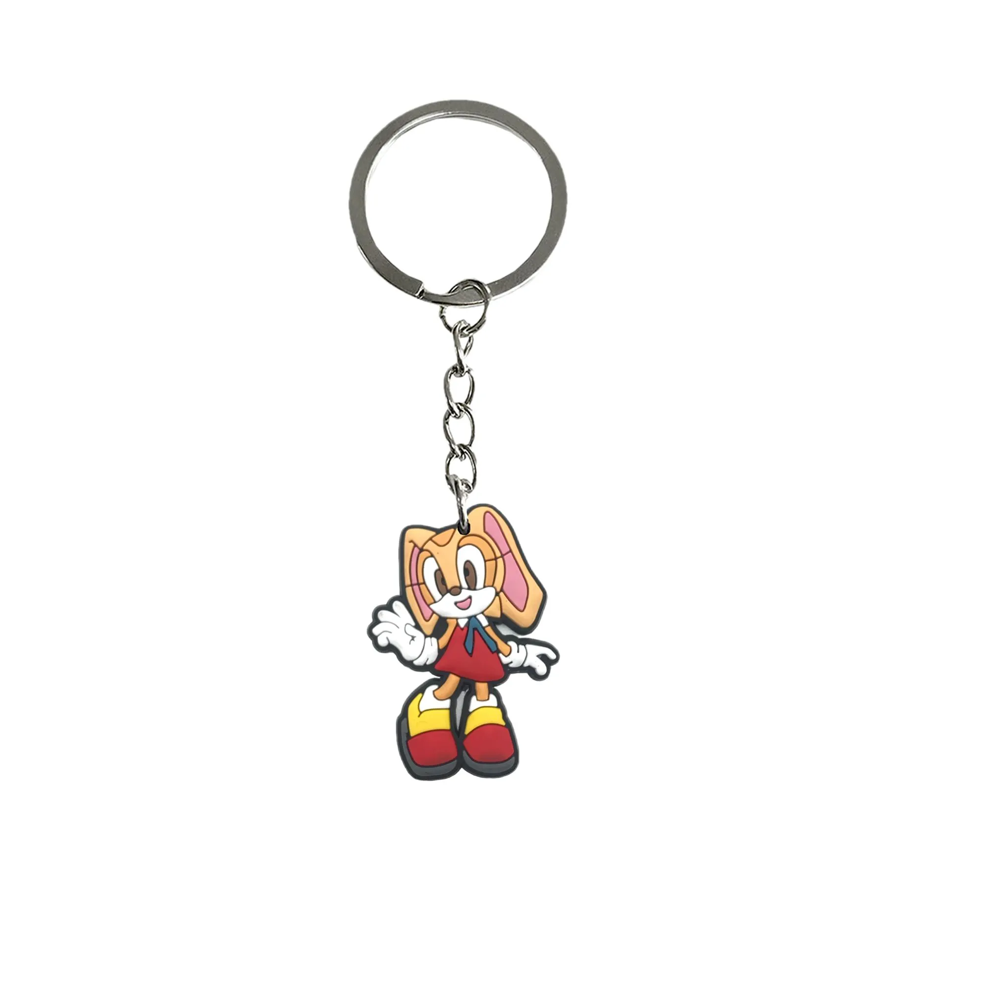sonic 38 keychain cool colorful anime character with wristlet keyring for school bags backpack keyrings suitable schoolbag keychains childrens party favors
