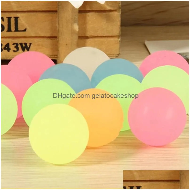 100pcs high bounce rubber ball luminous small bouncy ball pinata fillers kids toy party favor bag glow in the dark
