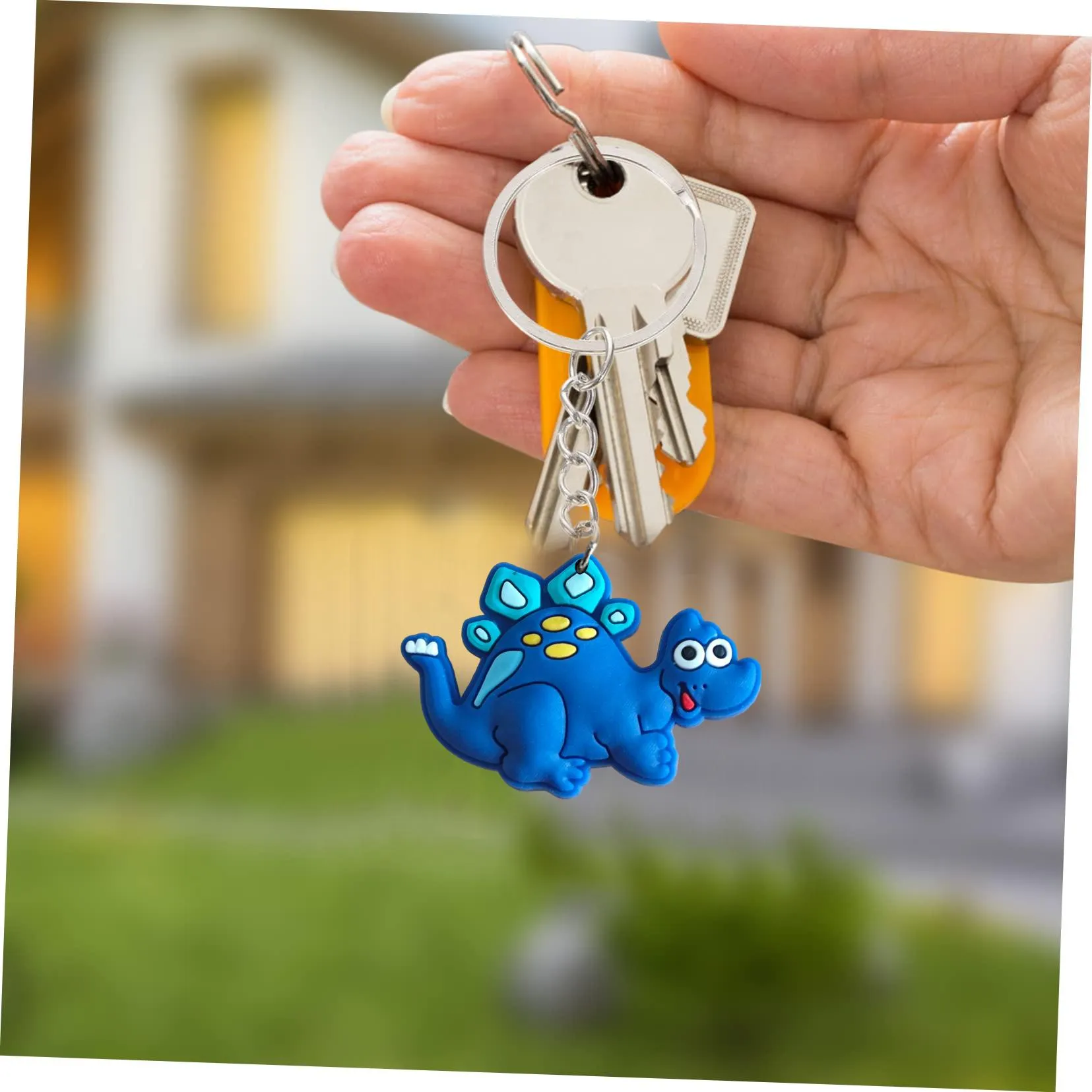 dinosaur keychain keyring for men keychains kids party favors suitable schoolbag car bag goodie stuffers supplies pendants accessories birthday