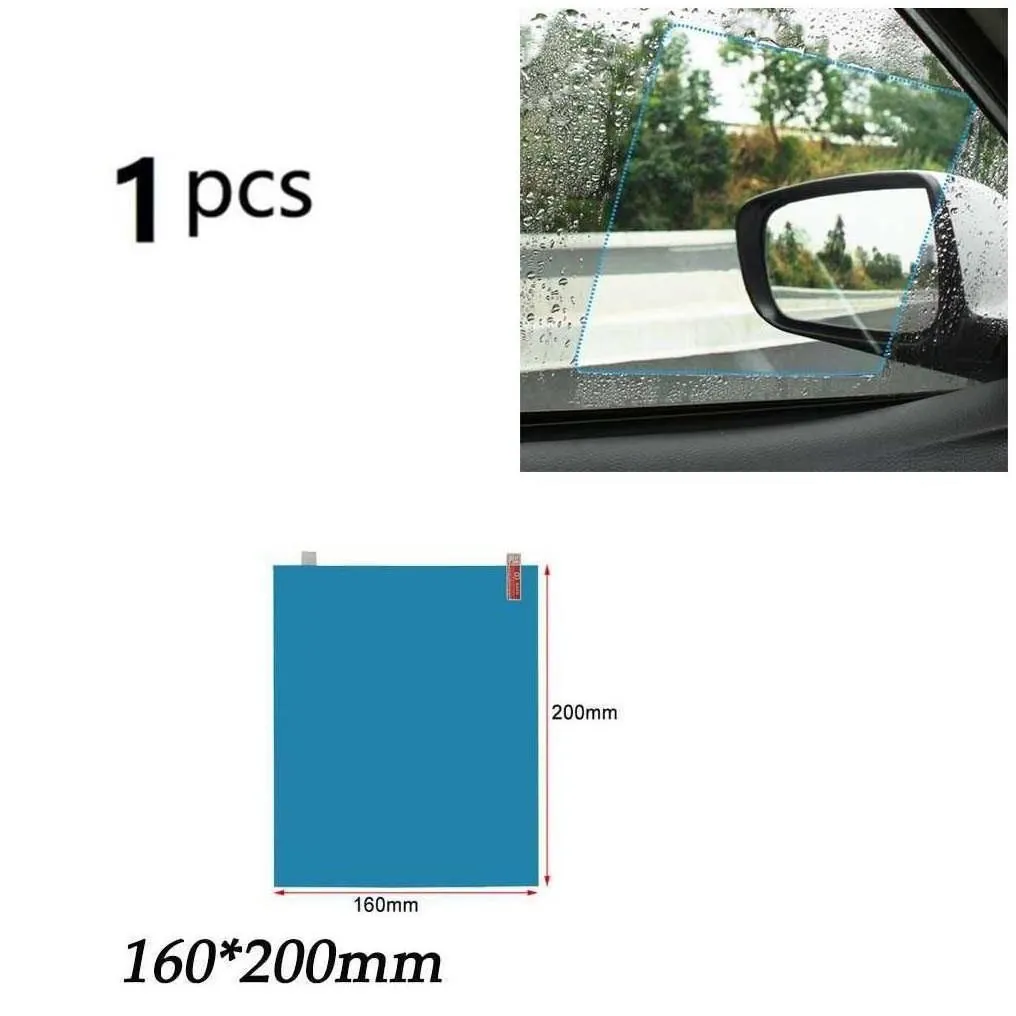 car stickers 1pcs sticker rainproof film for rearview mirror rain clear sight in rainy days anti-glare drop delivery automobiles m