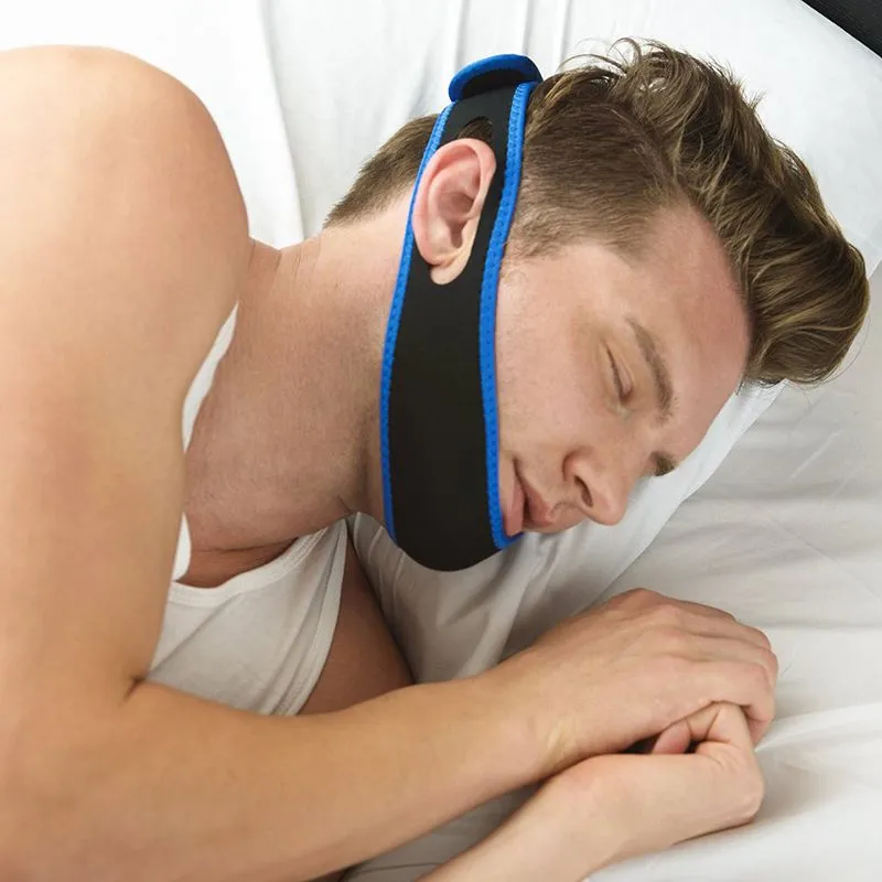 Home Garden Anti Snore Chin Strap Stop Snoring Snore Belt Sleep Apnea Chin Support Straps XC0824