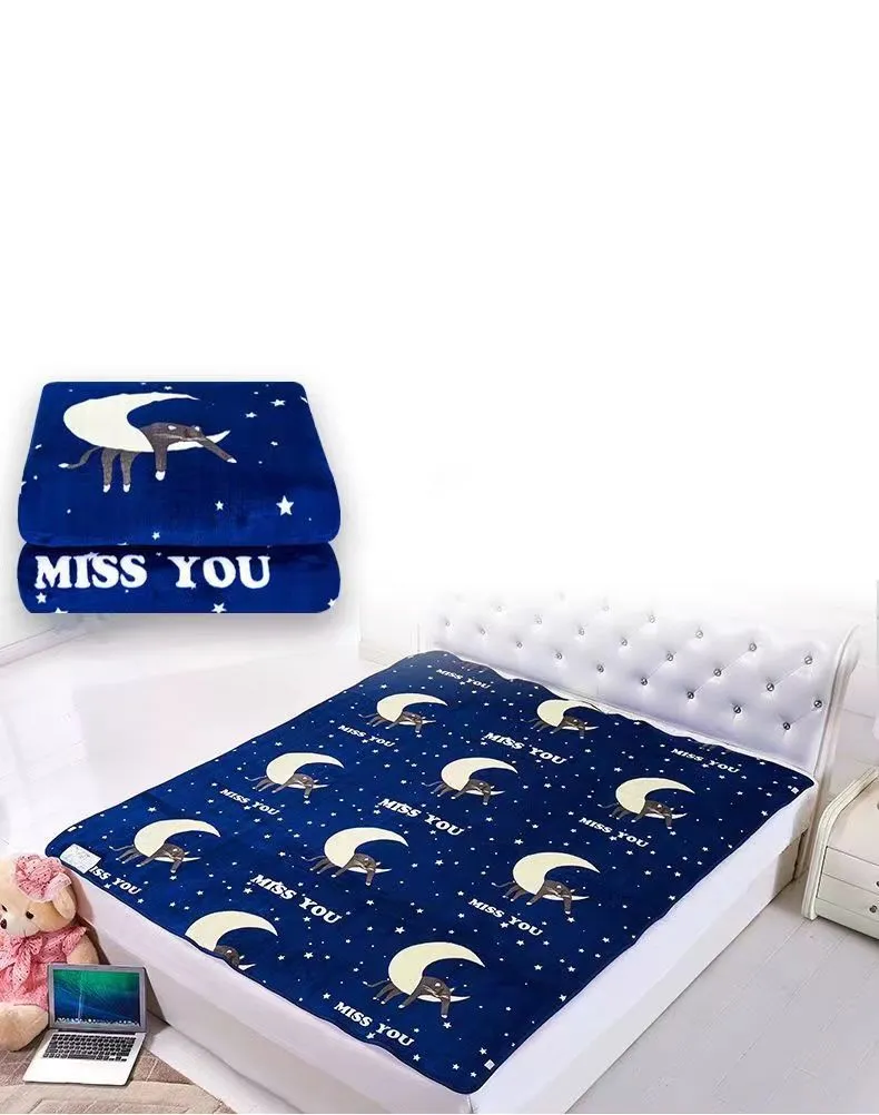 Electric heating blanket electronic telecontrol keep warm Intelligent Constant Temperature Rapid Heating Warming mattress Pad size 180cm