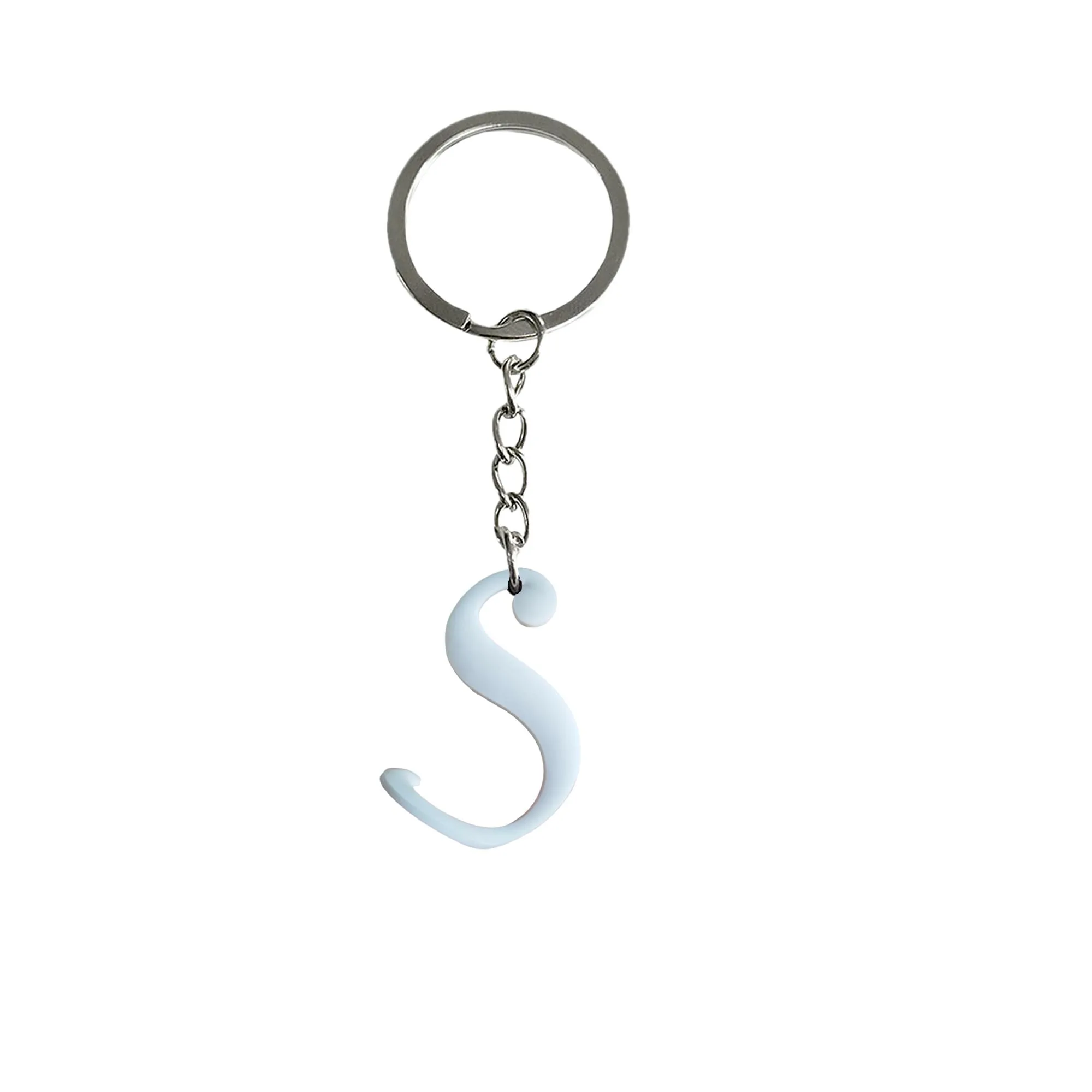 white large letters keychain keychains party favors key chain ring christmas gift for fans kids keyring suitable schoolbag pendant accessories bags kid boy girl