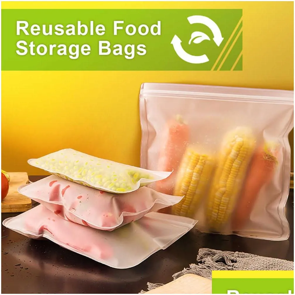 new plastic wrap cover bag kitchen storage organization reusable sealed zip bag food storage  wrap ziplock bag package