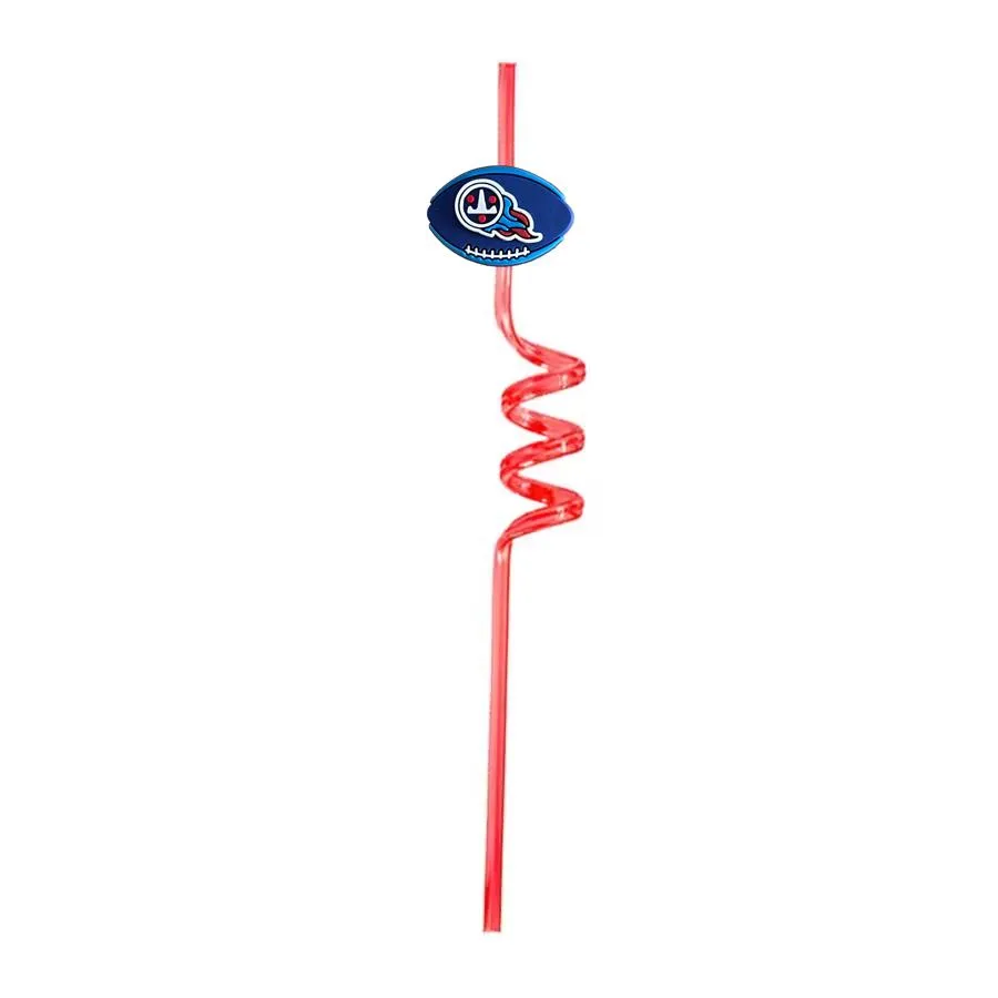 football themed crazy cartoon straws drinking for new year party plastic straw girls decorations goodie gifts kids reusable sea favors