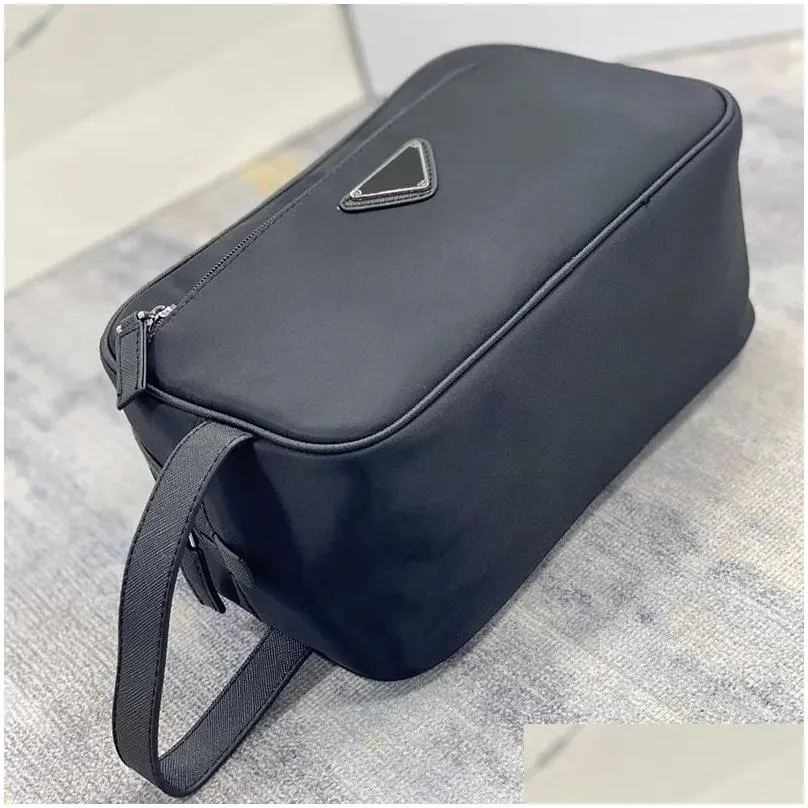 woman nylon toiletry bag designer makeup bags black lightweight and durable cosmetic purses mens handbags clutch