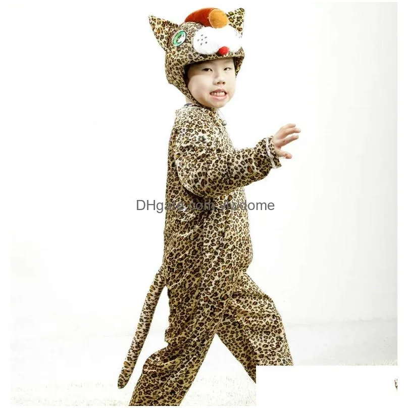 Dancewear Childrens Drama Cute Little Animal Color Leopard Performance Costumes Drop Delivery Baby, Kids Maternity Baby Clothing Cospl Dhcew