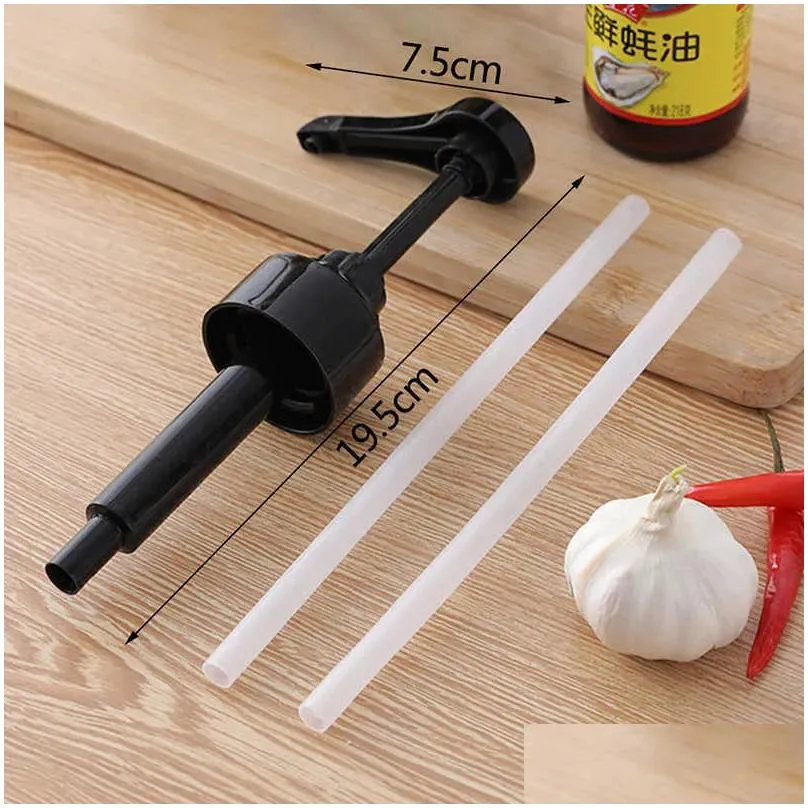 new 1/5pcs pump coffee milk tea dispenser syrup pump black liquid dispenser for syrup 8ml juice bottle dispenser pump