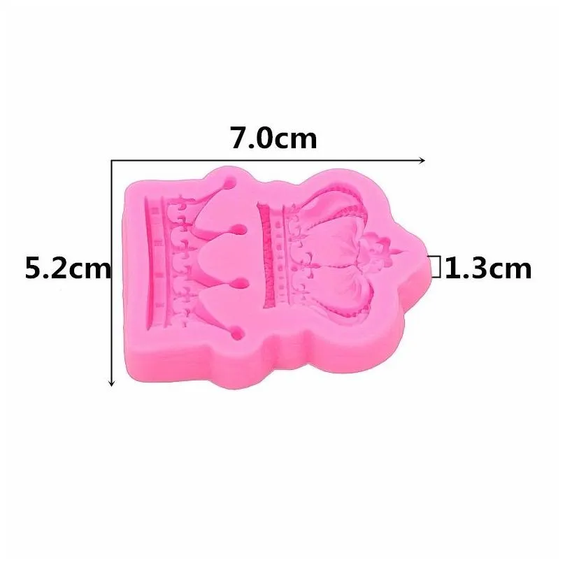 Baking Moulds Royal Crown Sile Fandont Mods Crowns Chocolate Molds Candy Mod Cake Decorating Drop Delivery Home Garden Kitchen, Dining Dh0Gm