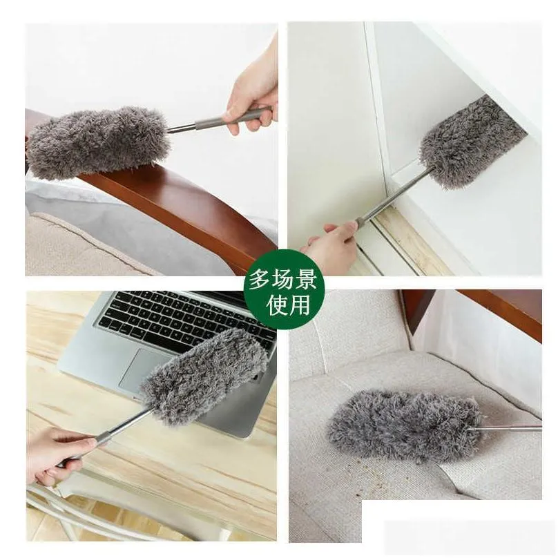 new microfiber duster brush extendable hand dust cleaner anti dusting brush home air-condition car furniture cleaning