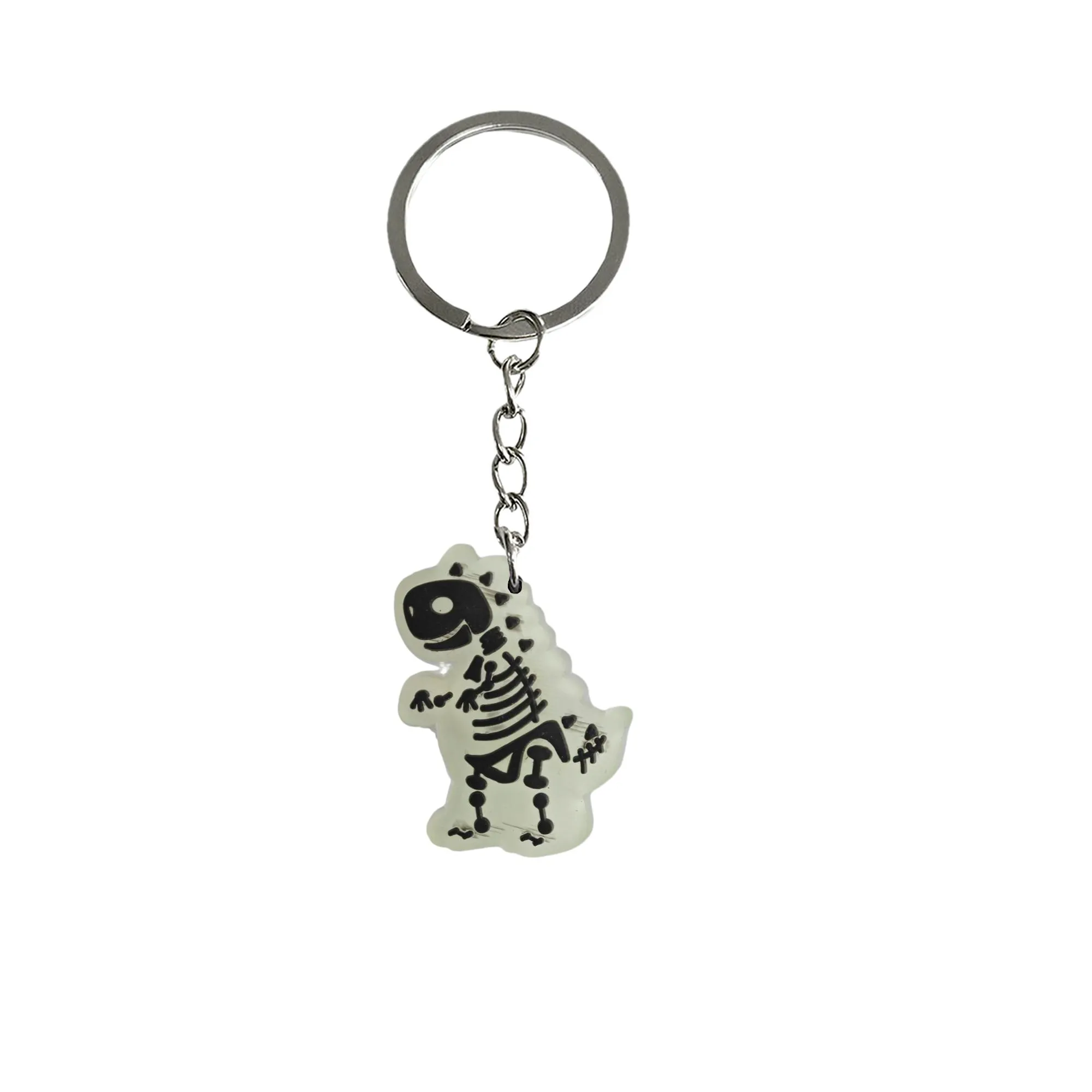 fluorescent dinosaur 32 keychain mini cute keyring for classroom prizes keyrings bags backpack car charms suitable schoolbag key chain kid boy girl party favors gift anime cool keychains backpacks boys