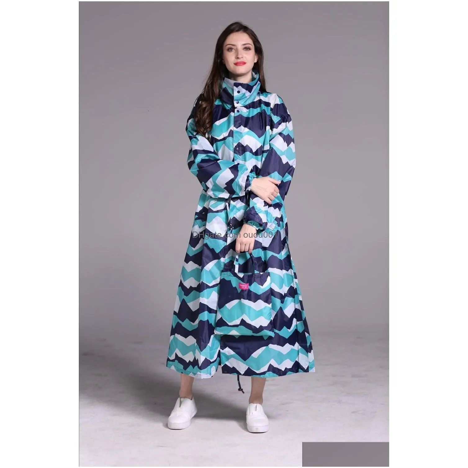 Rain Wear Fashion Lengthen Men And Women Raincoat Thin Poncho Ladies Waterproof Long Breathable Jacket Adts Raincoats Drop Delivery Dhqbk