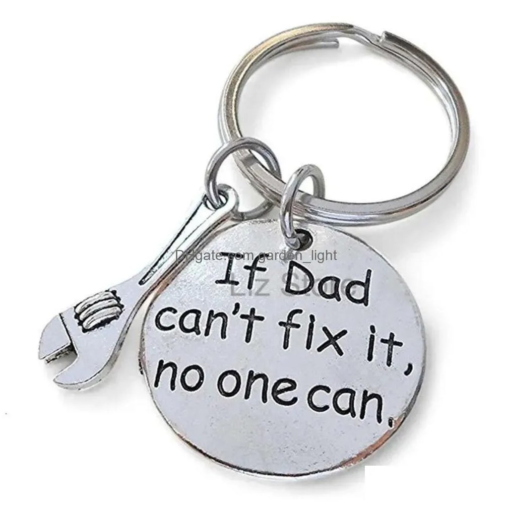 gift father you day love daddy key chain metal hammer screwdriver wrench charms pendants keychain portable keychains th0740 chain