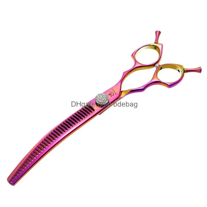 scissors fenice grooming scissors diamond screw 7.25 inch professional curved chunker scissors thinner shears for pet beautician