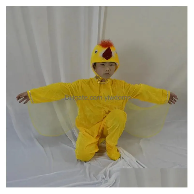 Dancewear Childrens Drama Cute Little Animal Yellow Fur Bird Performance Costume Drop Delivery Baby, Kids Maternity Baby Clothing Cosp Dhpzw