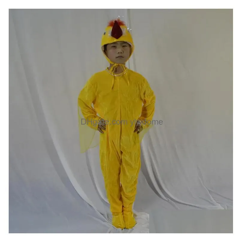 Dancewear Childrens Drama Cute Little Animal Yellow Fur Bird Performance Costume Drop Delivery Baby, Kids Maternity Baby Clothing Cosp Dhpzw