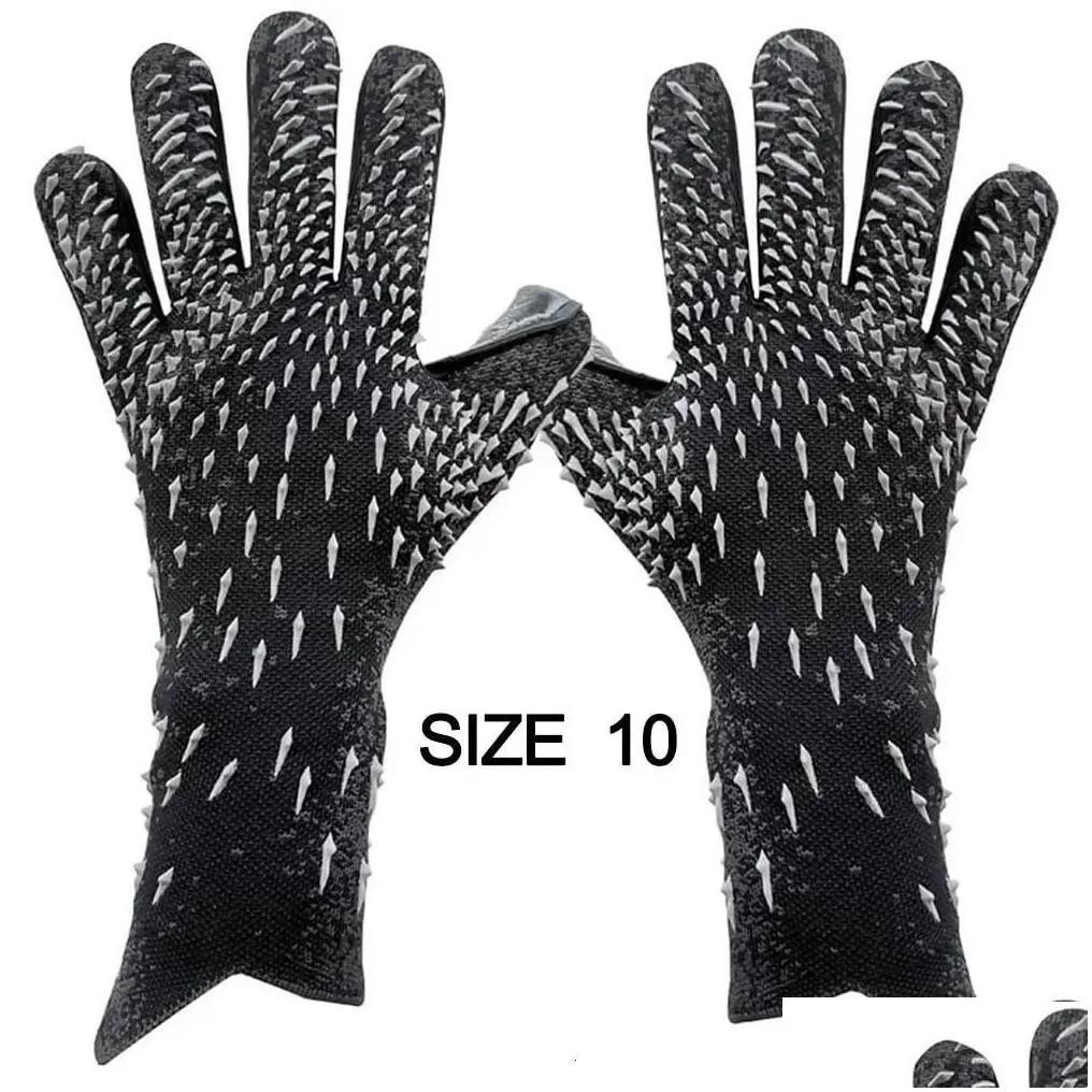 Sports Gloves Goalkeeper Strong Grip For Soccer Goalie With Size 678910 Football Kids Youth And Adt Drop Delivery Dh1B4
