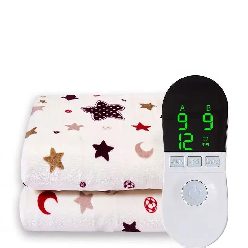 Electric heating blanket electronic telecontrol keep warm Intelligent Constant Temperature Rapid Heating Warming mattress Pad size 180cm