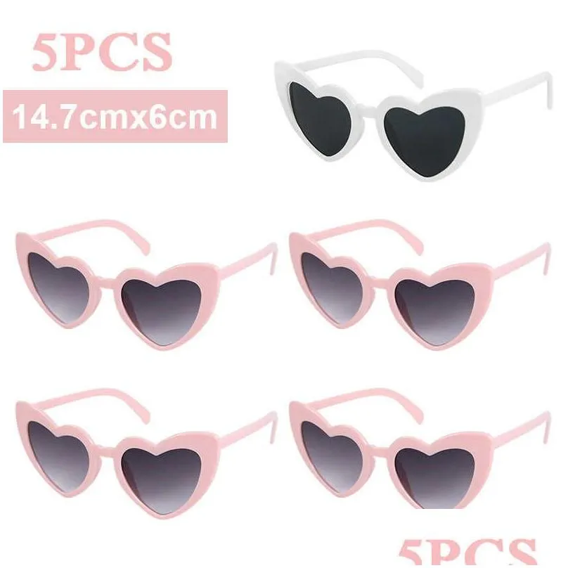 new bachelorette party sunglasses wedding bridal shower decor hen party supplies bride to be bridesmaid gift heart shaped glasses
