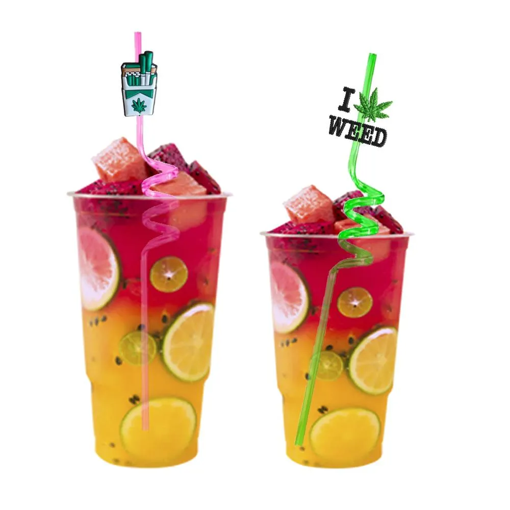 new green plants 12 themed crazy cartoon straws plastic drinking for childrens party favors sea year straw girls decorations reusable