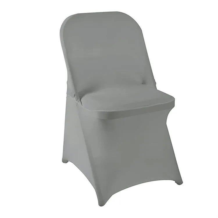 White Spandex Chair Cover Black Chair Cover for Fold Chair