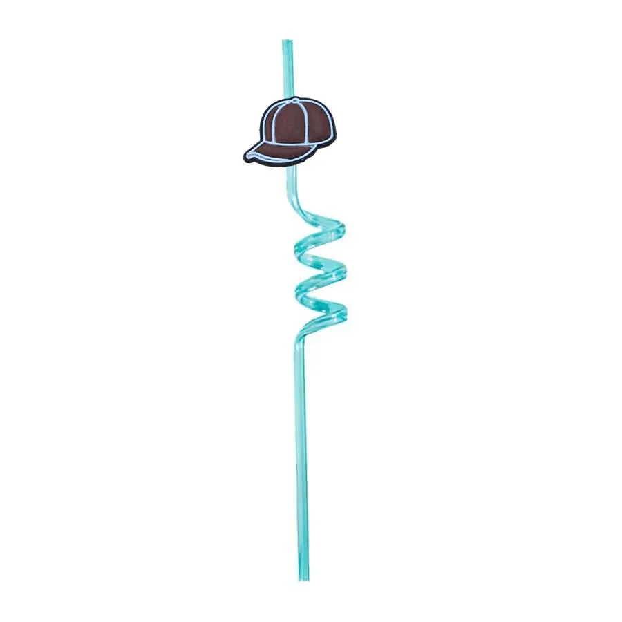 hat themed crazy cartoon straws plastic drinking party supplies for favors decorations kids pool birthday new year straw girls reusable