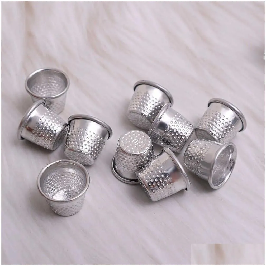 new 10/1pcs sewing thimble finger protector metal sewing needle thimble for handworking stitching embroidery diy craft accessories