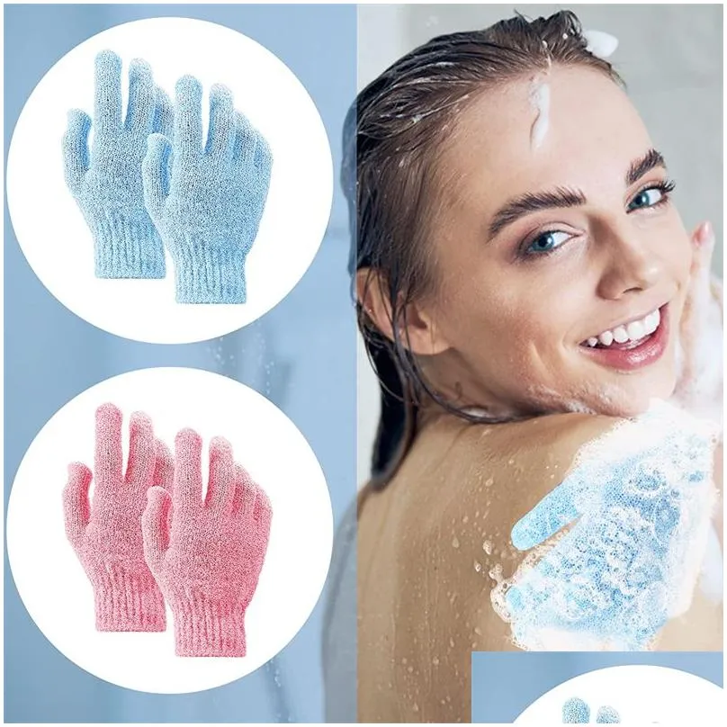 Bath Brushes, Sponges & Scrubbers Exfoliating Shower Gloves Brushes For Spa Mas And Body Scrubs Dead Skin Cell Solft Suitable Men Drop Dhd7C