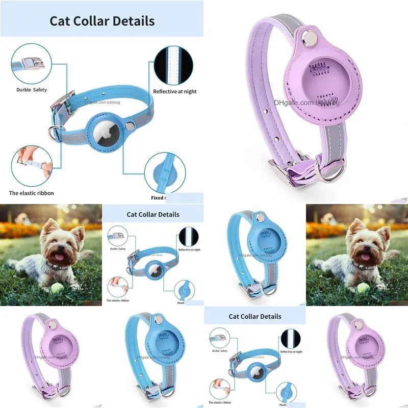 trackers applicable  airtag tracker protective case  tag pet training collar lost cat location