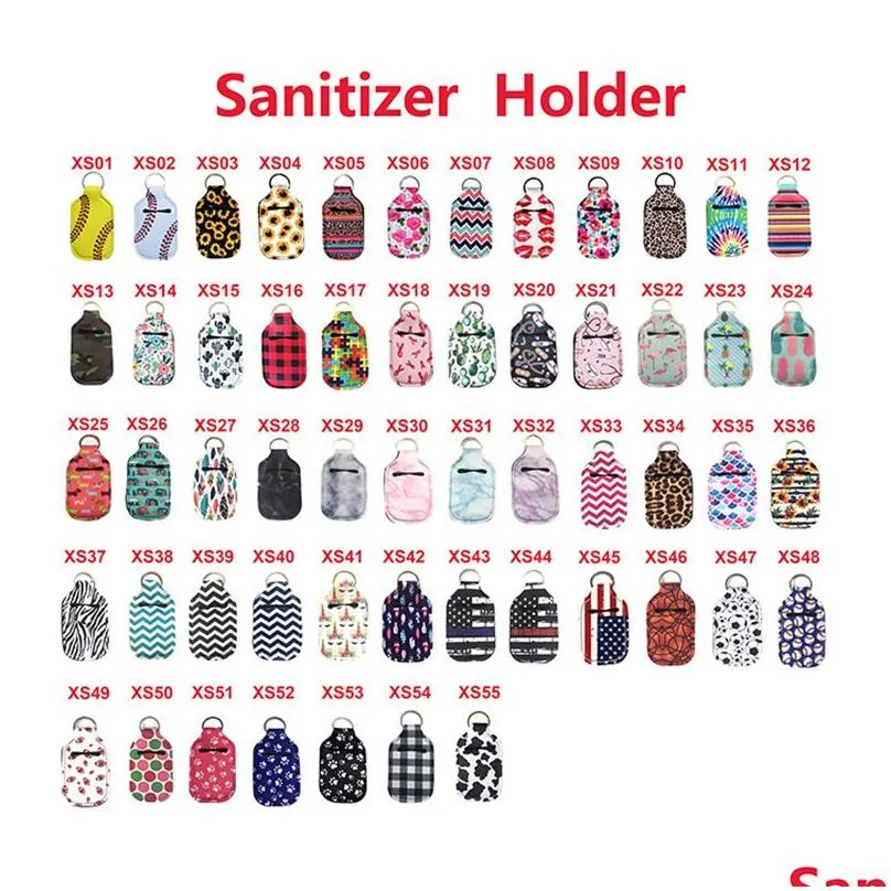 Party Favor Portable 30Ml Hand Sanitizer Holders Mini Bottle Er For Backpack And Purse Assorted Patterns Drop Delivery Home Garden Fes Dhusg