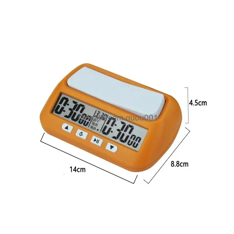 Chess Games Competition Count Up Down Timer Professional Digital Clock Plastic Battery Powered Lightweight Stopwatch For Board Game D Dh3Vf