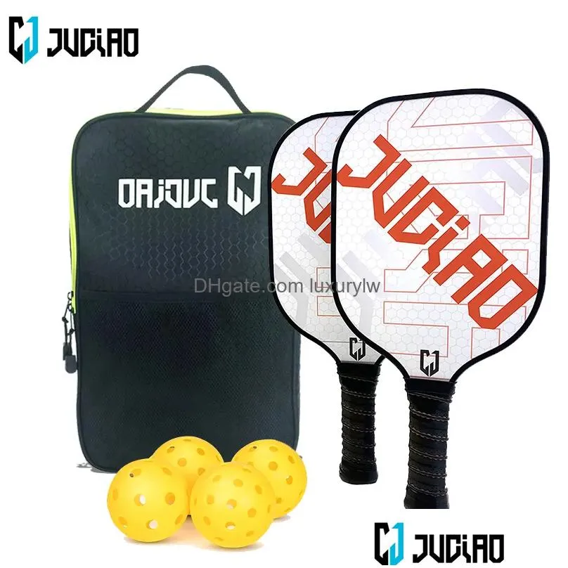 Tennis Rackets Pickleball Paddles Set Includes 4 Balls Racquet Sports Equipment Women Men Racket 230703 Drop Delivery Dhkdf