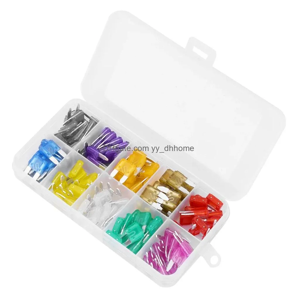 120pcs car fuse blade fuse kit fuses automatic truck blade the fuse insurance insert insurance lights auto accessories