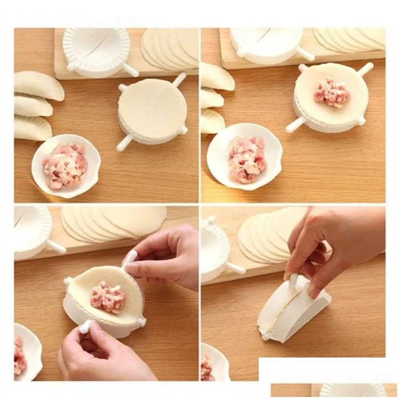 new 3pcs dumpling mold pierogi turnover ravioli empanada dough press mould maker kitchen dumpling mold kitchen accessories kchw29