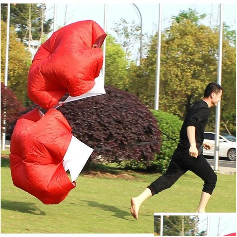 Running Chute Soccer Speed Training Drag Parachutes Outdoor Football Physical Equipments Resistance Umbrella Drop Delivery Dhicb