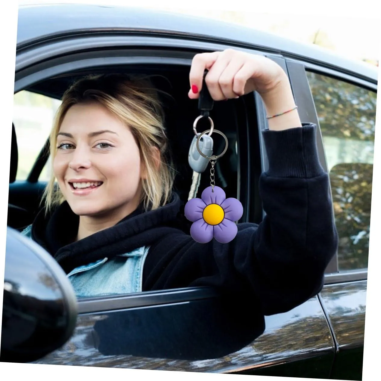 Floret Flower Keychain Pendant Perfect For Schoolbags, Teens, And