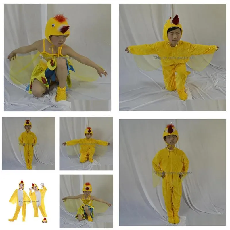 Dancewear Childrens Drama Cute Little Animal Yellow Fur Bird Performance Costume Drop Delivery Baby, Kids Maternity Baby Clothing Cosp Dhpzw