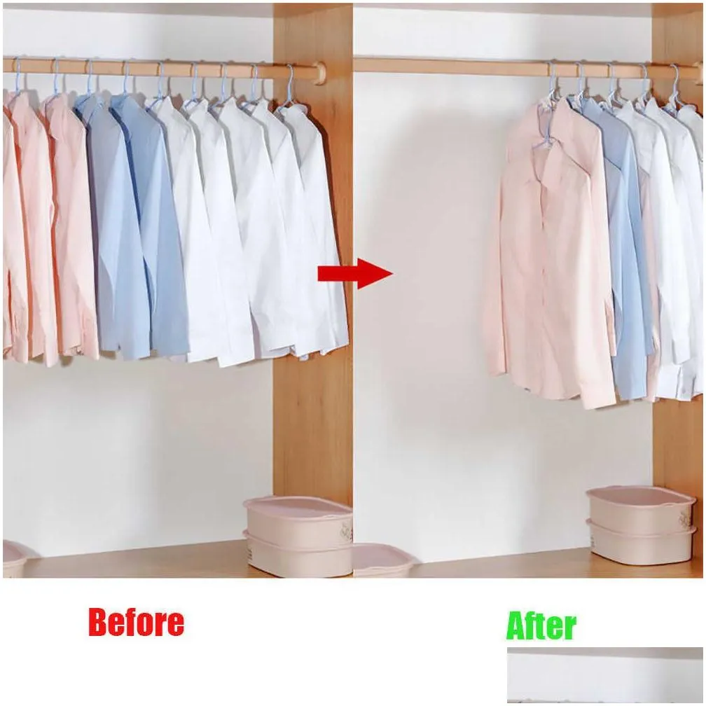 new 5pcs mini clothes hanger connector hooks for wardrobe coat closet white plastic space saving hanger holder organizer rack holder