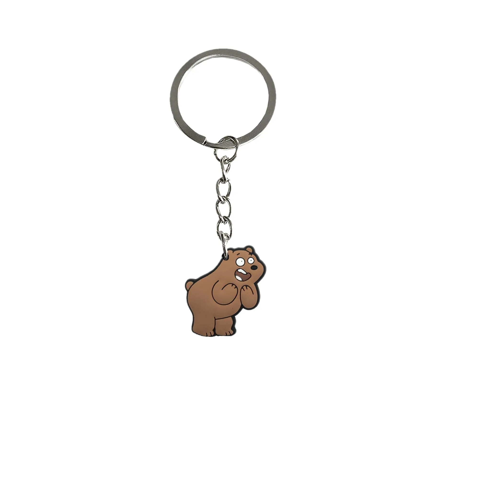 Keychains Lanyards Three Naked Bears Keychain Car Bag Keyring Key Ring For Men Chain Kid Boy Girl Party Favors Gift Suitable Schoolb Otzrx