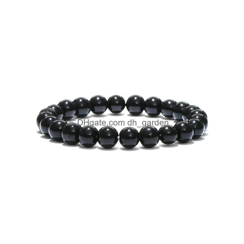 Jade Natural Stone Beads Buddha Bracelet Brown Tiger Eyes Yoga Meditation Braclet For Men Women Hand Jewelry Drop Delivery L Dhgarden Dhmbg